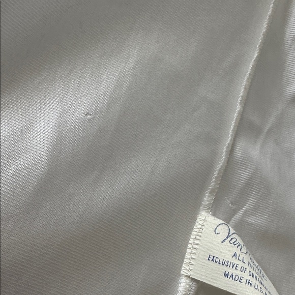 1960s Vtg Van Raalte Lace Coquette Romantic Long Sleeve Ivory Nightgown 34 Bride - Picture 11 of 12